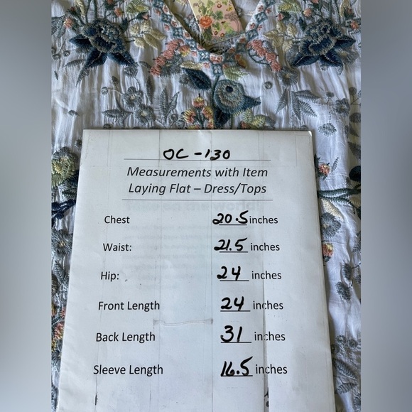 Johnny Was Azalia Floral Embroidered Tunic Top | Size M | NWT Boho Lace Trim - Picture 13 of 13